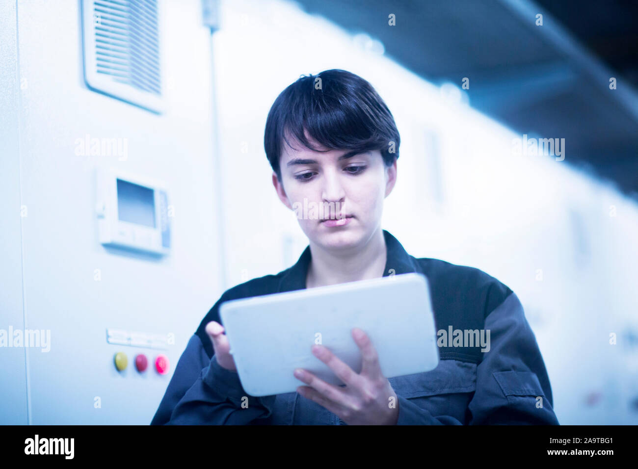 Ingenieur-Frau Stockfoto