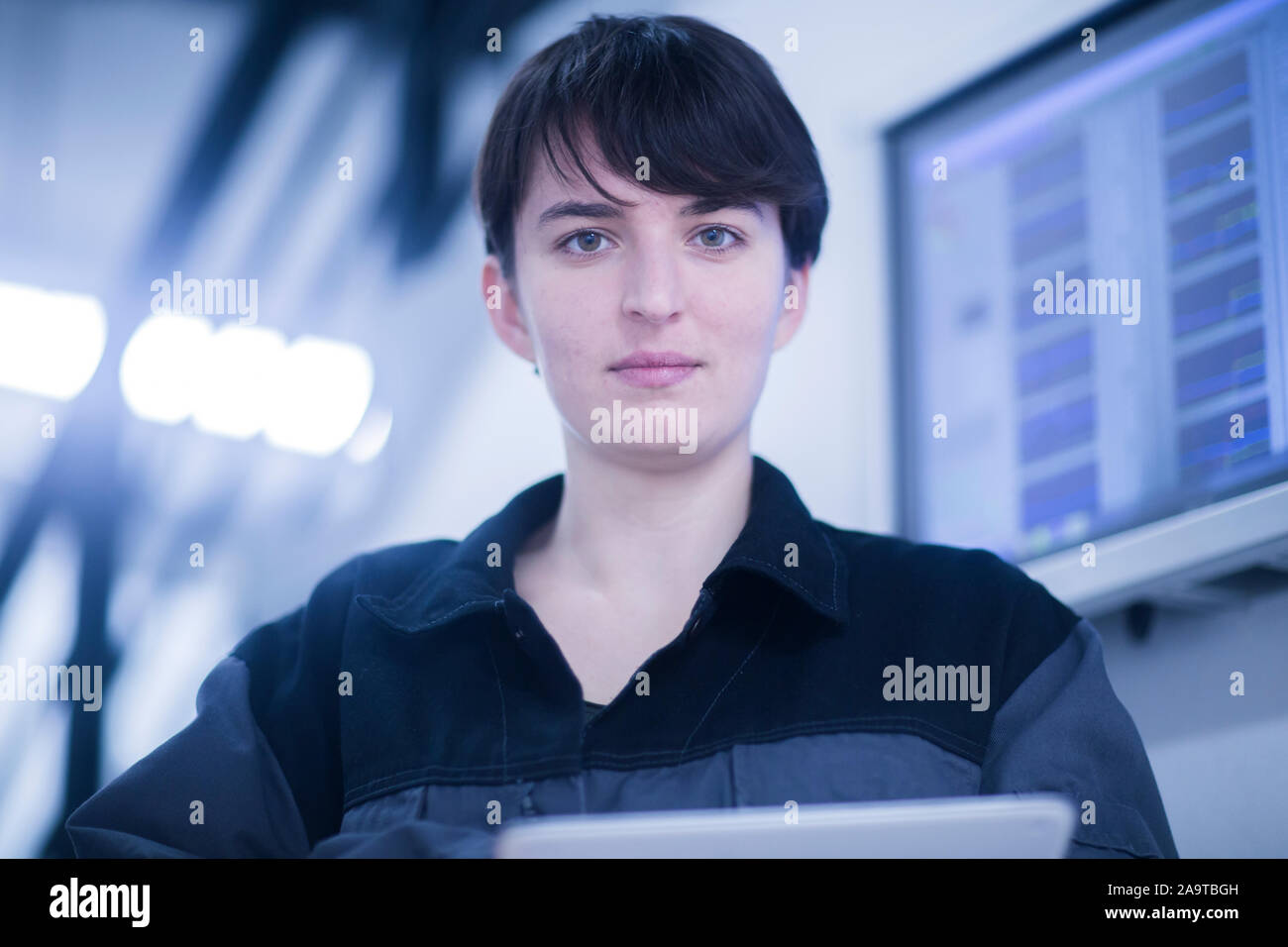 Ingenieur-Frau Stockfoto