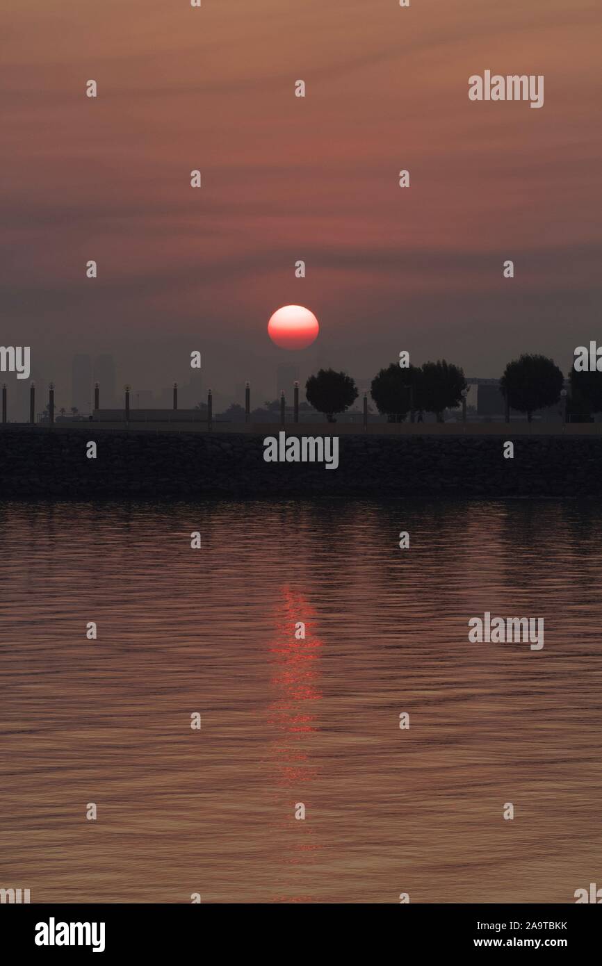 Die aufgehende Sonne Stockfoto