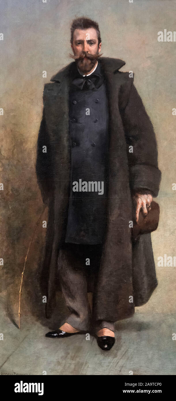 William Merritt Chase (1849-1916) von James Carroll Beckwith (1852-1917), Öl auf Leinwand, c. 1881/2 Stockfoto