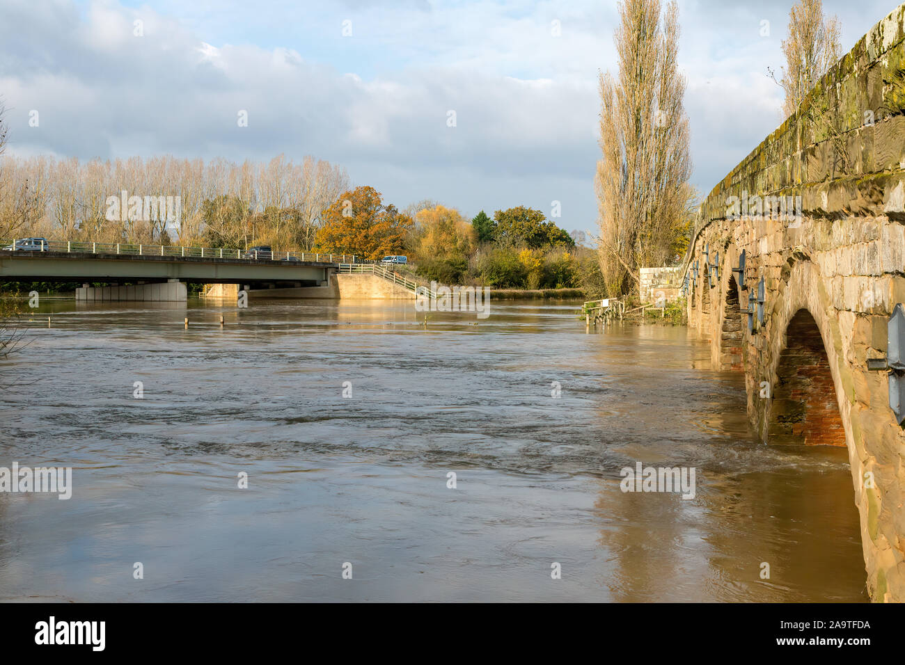 Barford Überschwemmungsgebiet 16. November 2019 Stockfoto