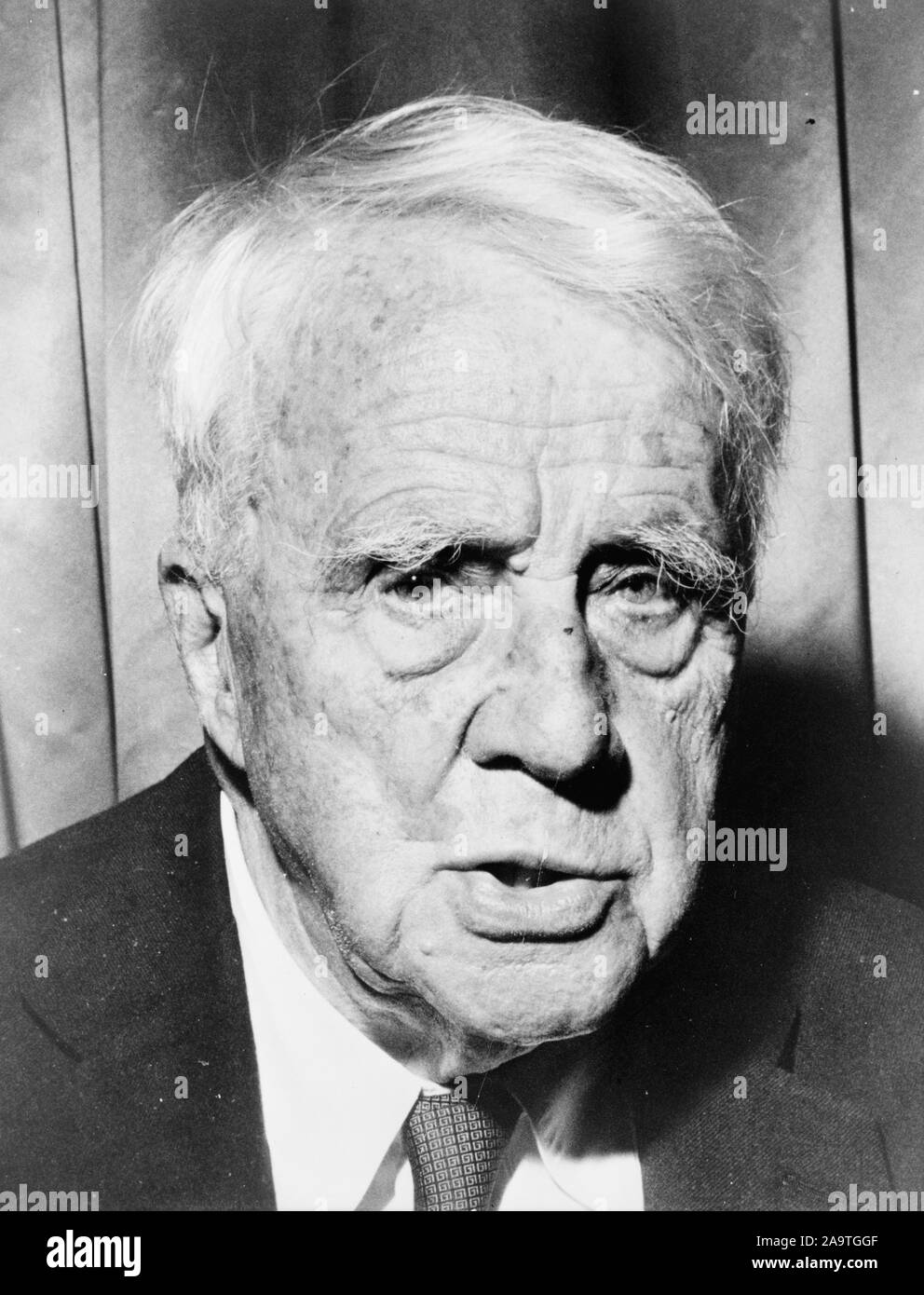 Robert Frost, Robert Lee Frost (1874-1963) amerikanischer Dichter Stockfoto Robert Frost, Robert Lee Frost (1874-1963) amerikanischer Dichter Stockfoto