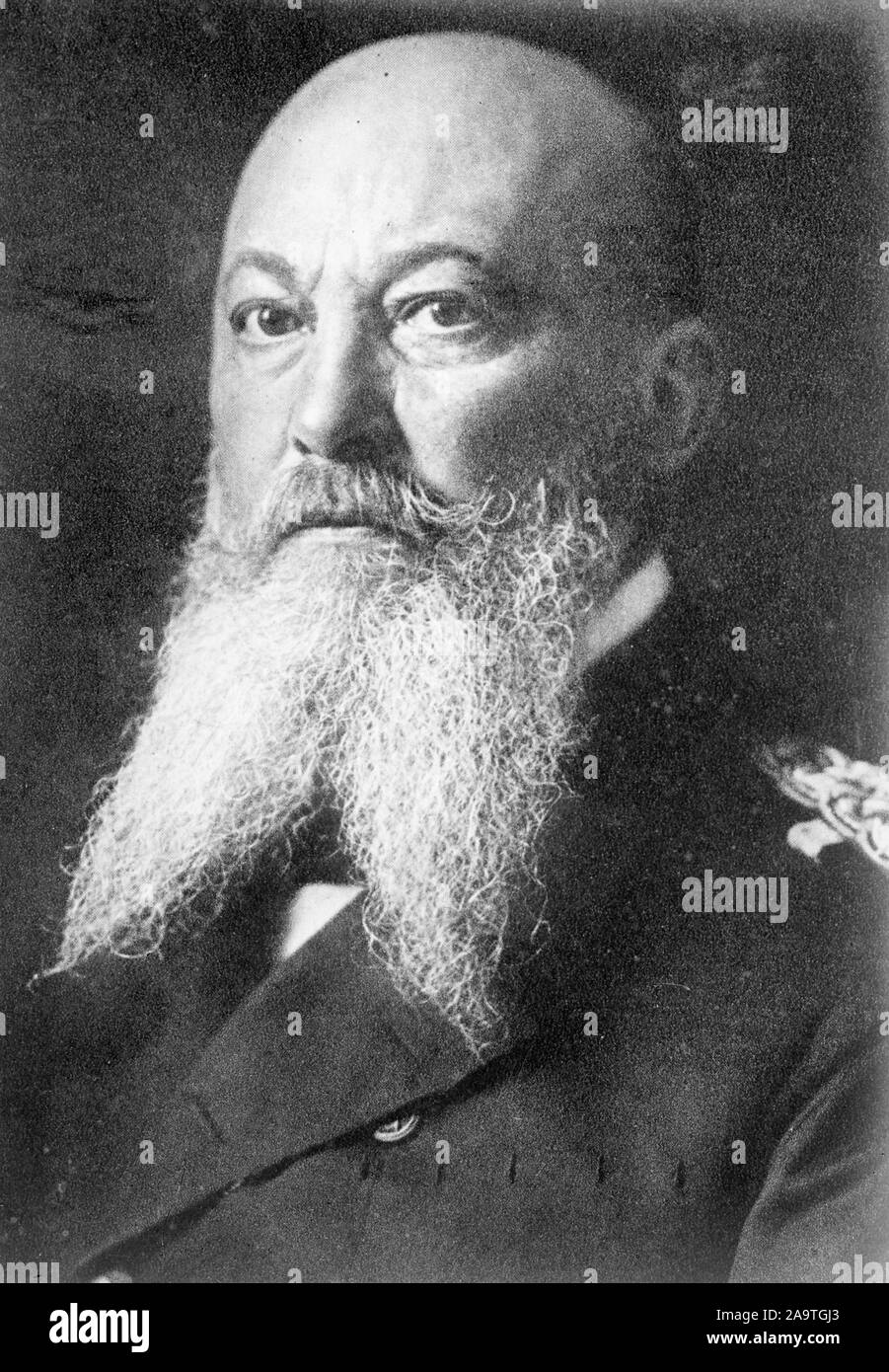 Alfred von Tirpitz, Alfred Peter Friedrich von Tirpitz (1849 - 1930) Deutsche Grand Admiral, Staatssekretär der Kaiserlichen Marine, die leistungsstarke Verwaltung Filiale der deutschen Kaiserlichen Marine von 1897 bis 1916. Stockfoto