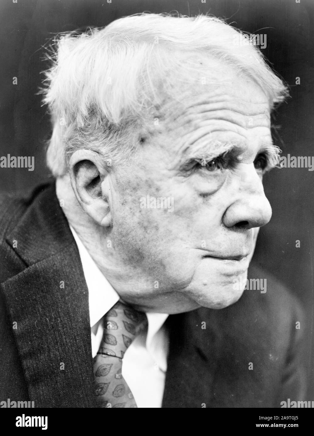 Robert Frost, Robert Lee Frost (1874-1963) amerikanischer Dichter Stockfoto Robert Frost, Robert Lee Frost (1874-1963) amerikanischer Dichter Stockfoto