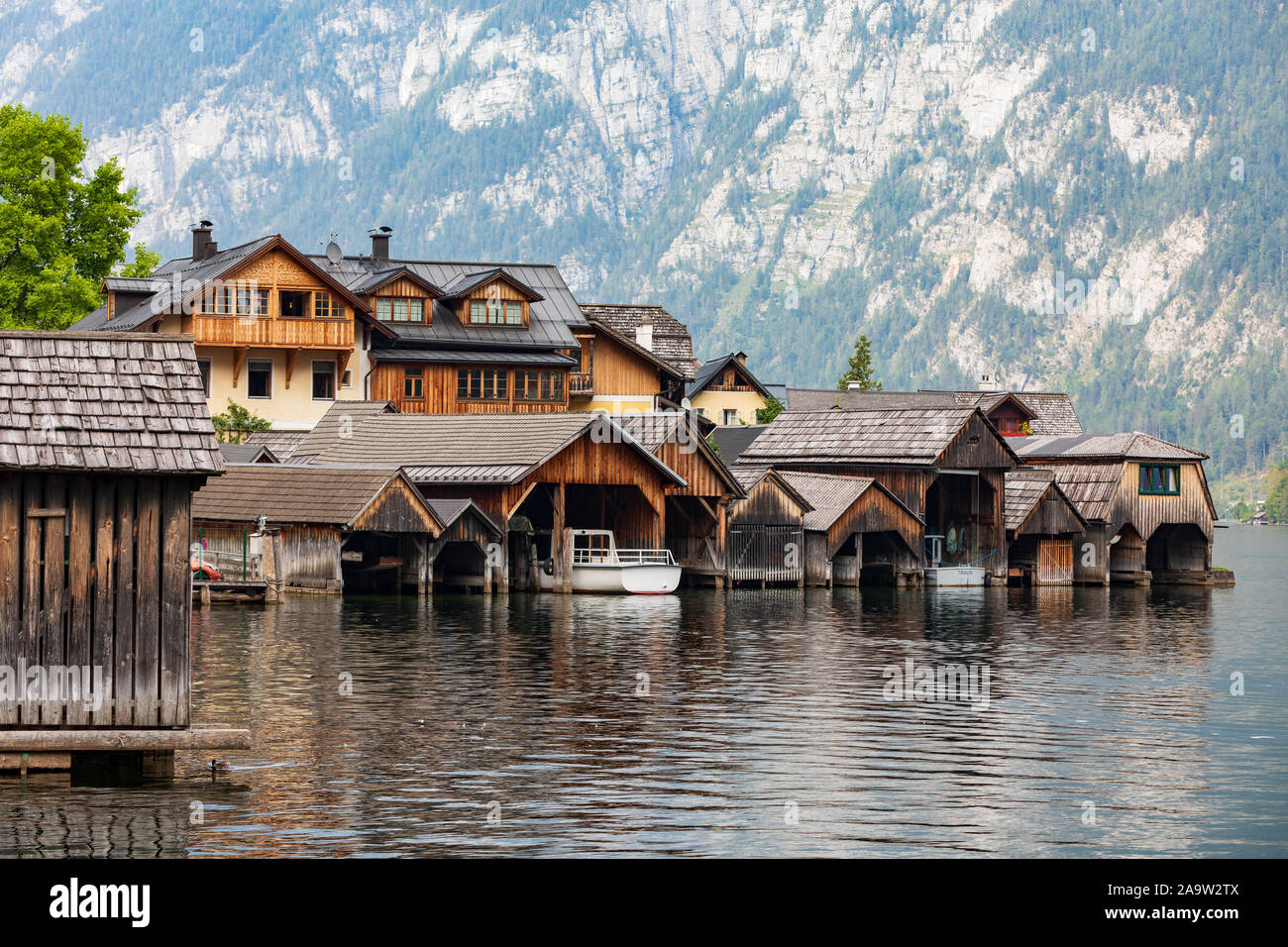 Der kleine Ort Hallstatt Stockfoto