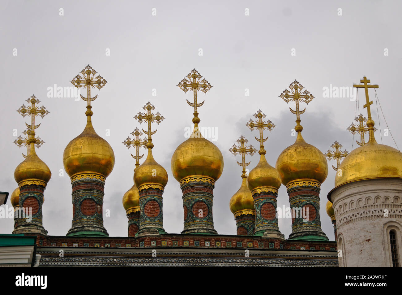 Kirche der Geburt. Cathedral Square, der Moskauer Kreml, Russland Stockfoto