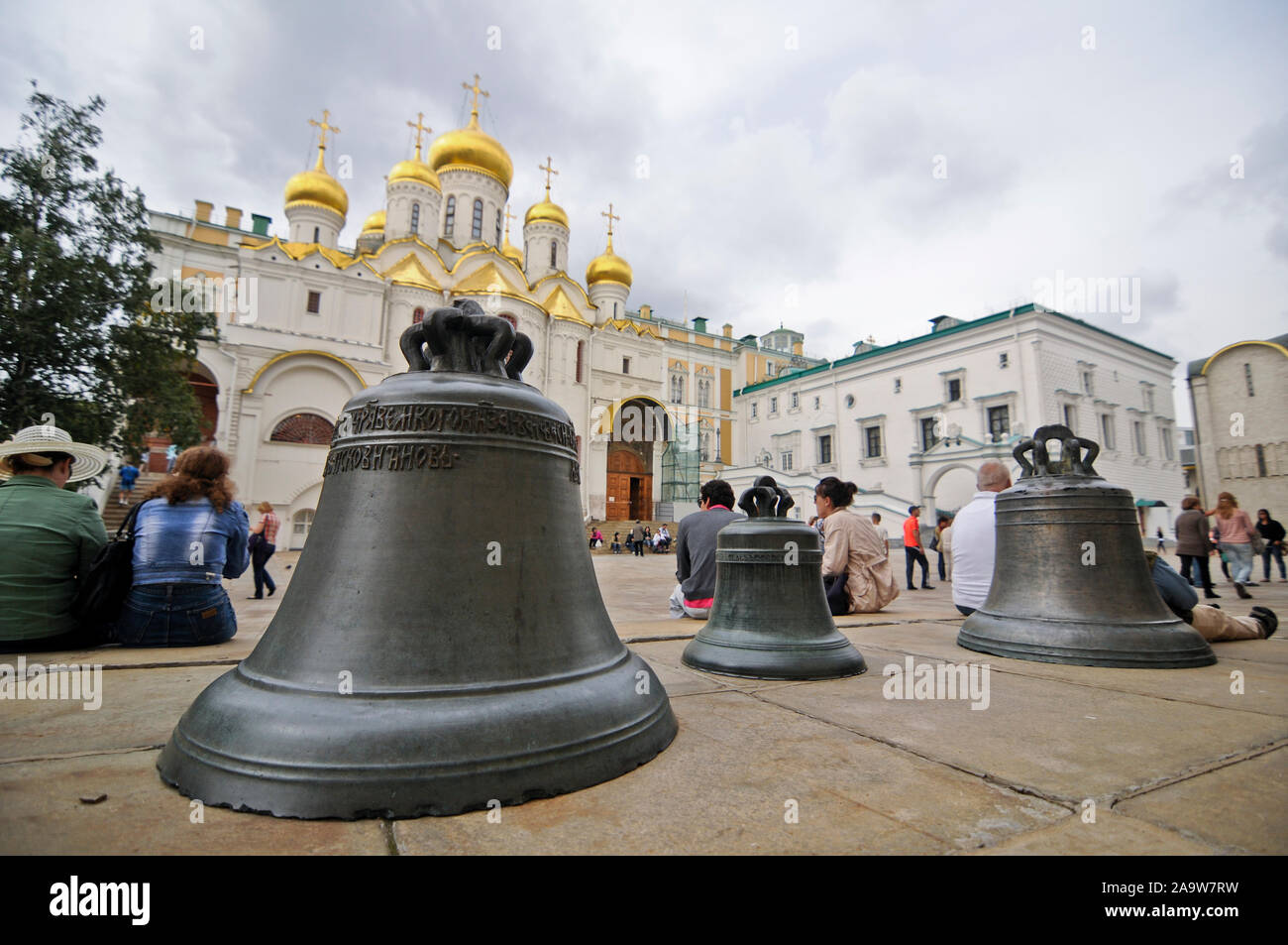 Kathedrale des Erzengels. Cathedral Square, der Moskauer Kreml, Russland Stockfoto