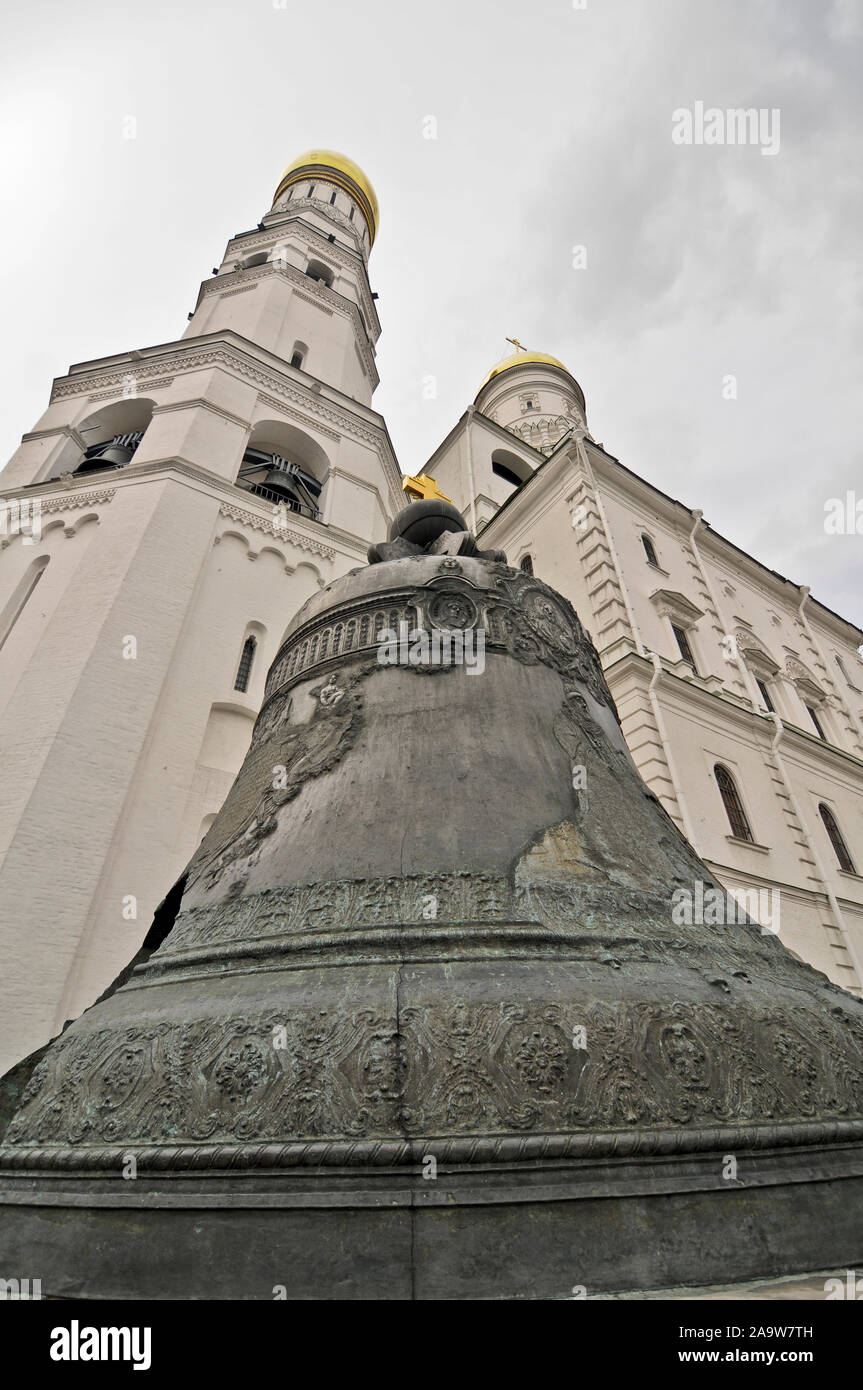 Zarenglocke. Cathedral Square, der Moskauer Kreml, Russland Stockfoto