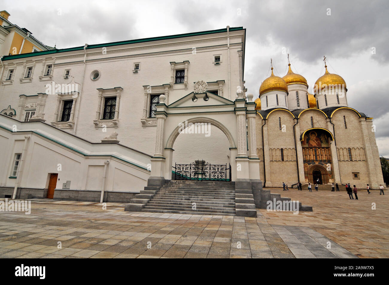 Palast der Facetten. Cathedral Square, der Moskauer Kreml, Russland Stockfoto