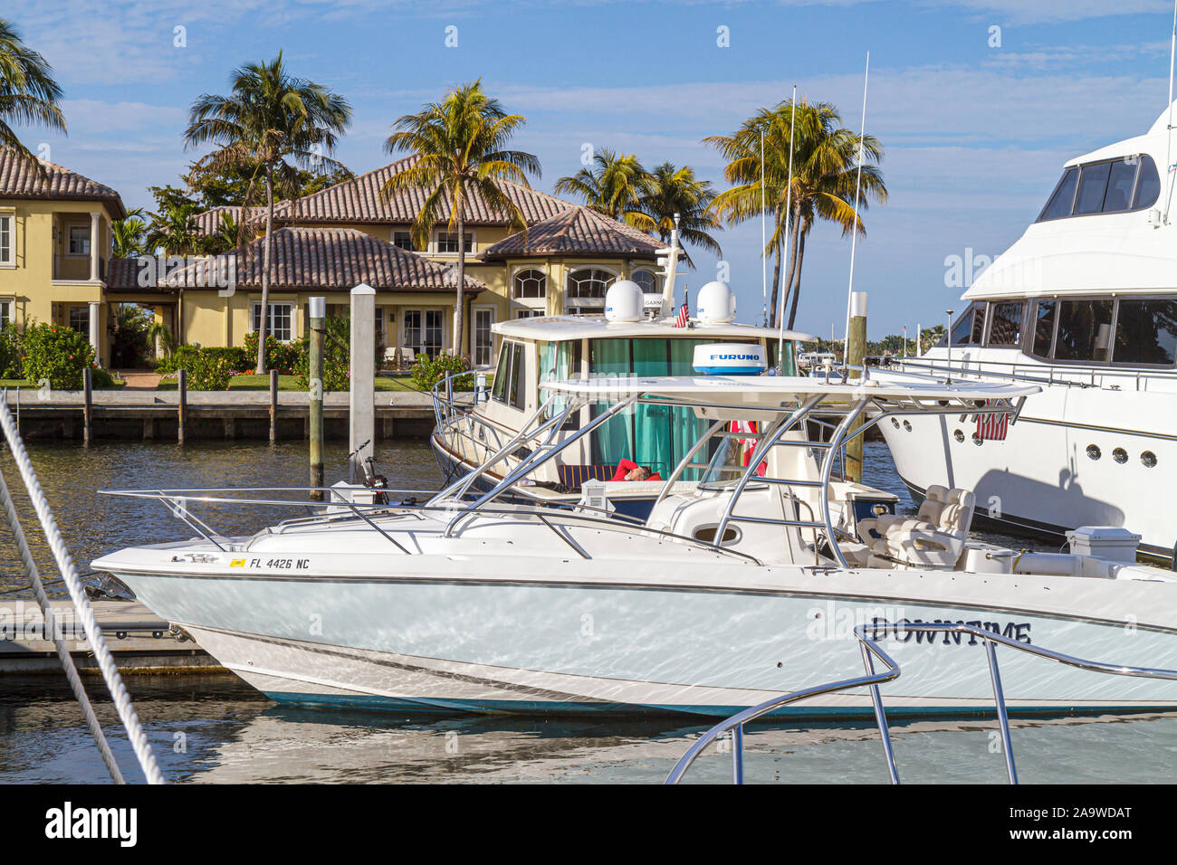 Fort Ft. Lauderdale Florida, Intracoastal Lauderdale Marina, Boot, Yacht, Besucher reisen Reise Tour Tourismus Wahrzeichen Kultur Kultur Kultur Stockfoto
