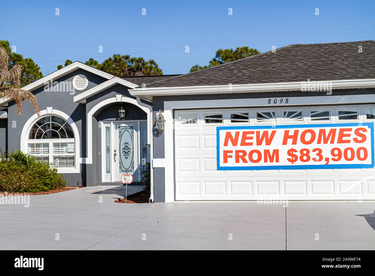 Florida Charlotte Beach, Haus Häuser Häuser Häuser Residenz, Gehäuse, neues Haus, Vitrine Verkauf, Preis, Zeichen, FL100322074 Stockfoto