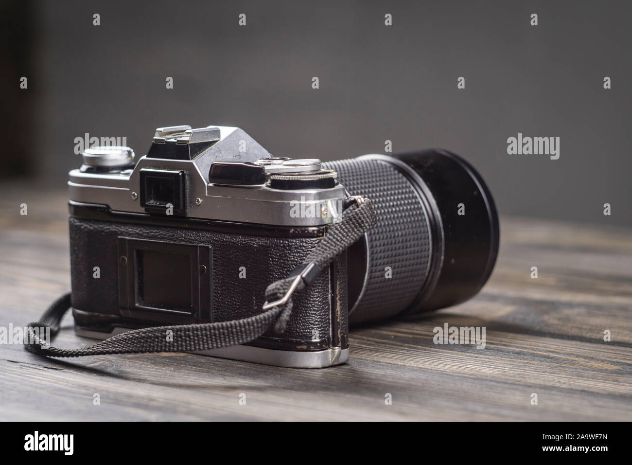 Retro Abbildung. Closeup collection vintage Kamera Stockfoto