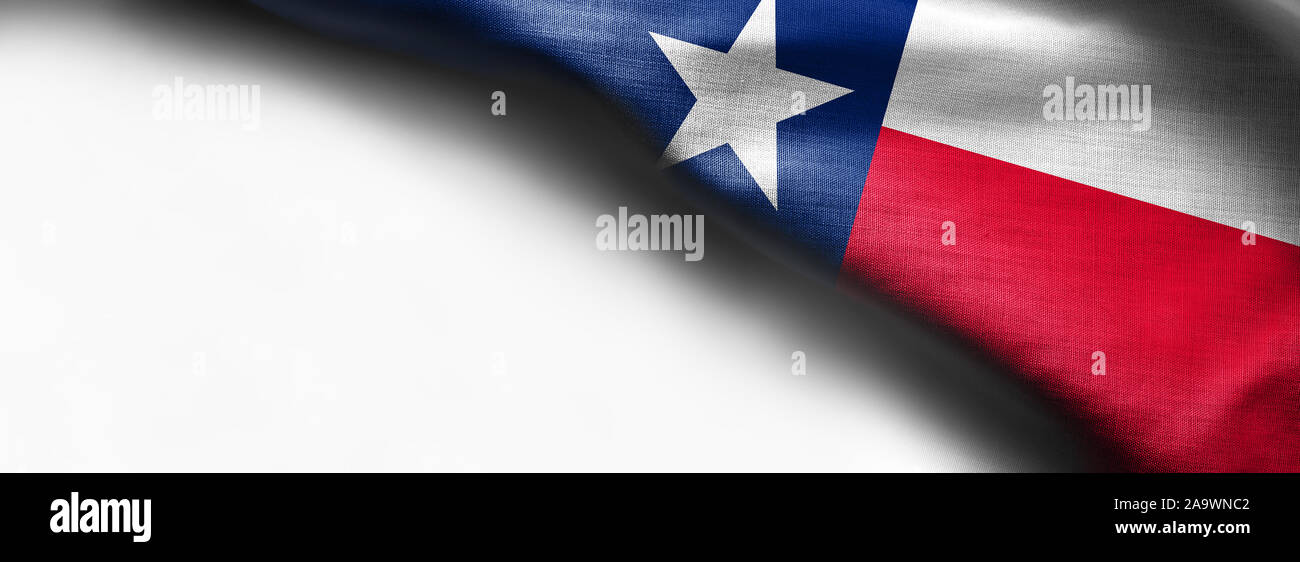 Fabric Textur des Texas Flag Hintergrund - Fahnen aus den USA Stockfoto