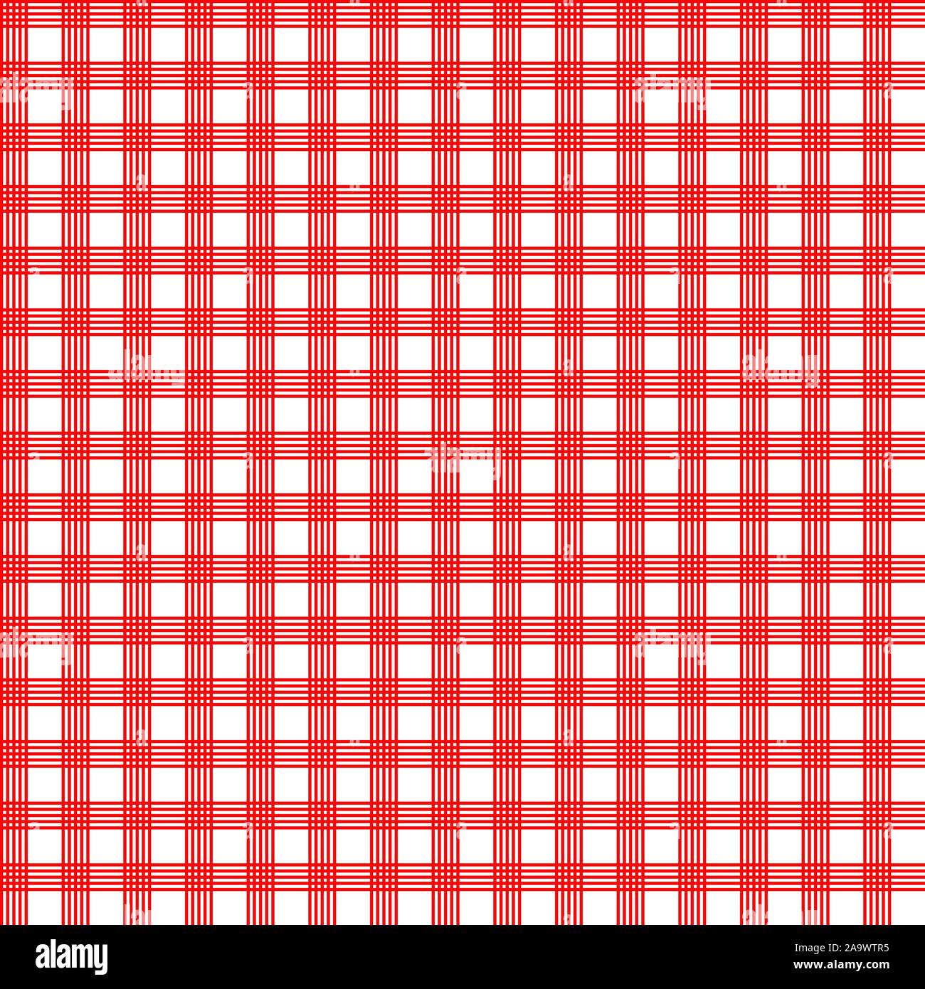 Red prüfen nahtlose Muster. Textur für Plaid, Tischdecken, Kleidung, Hemden, Kleider, papier, Bettwäsche, Bettdecken, Steppdecken und andere textile Produkte. Vec Stock Vektor