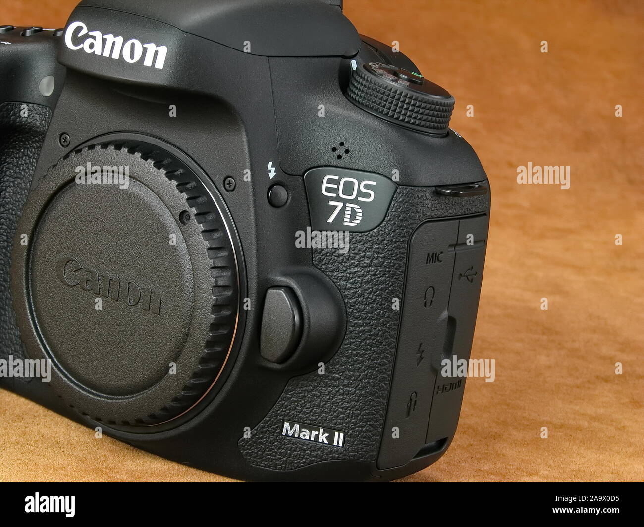 Vintage Canon EOS 7D Mark 2 Digitalkamera. Stockfoto