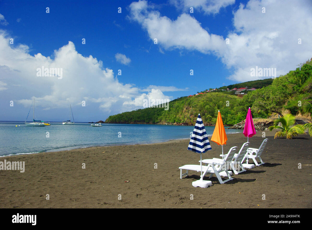 Karibik; Franzoesiche Antillen; Guadeloupe; Basse-Terre; Einsamer; Strang Stockfoto