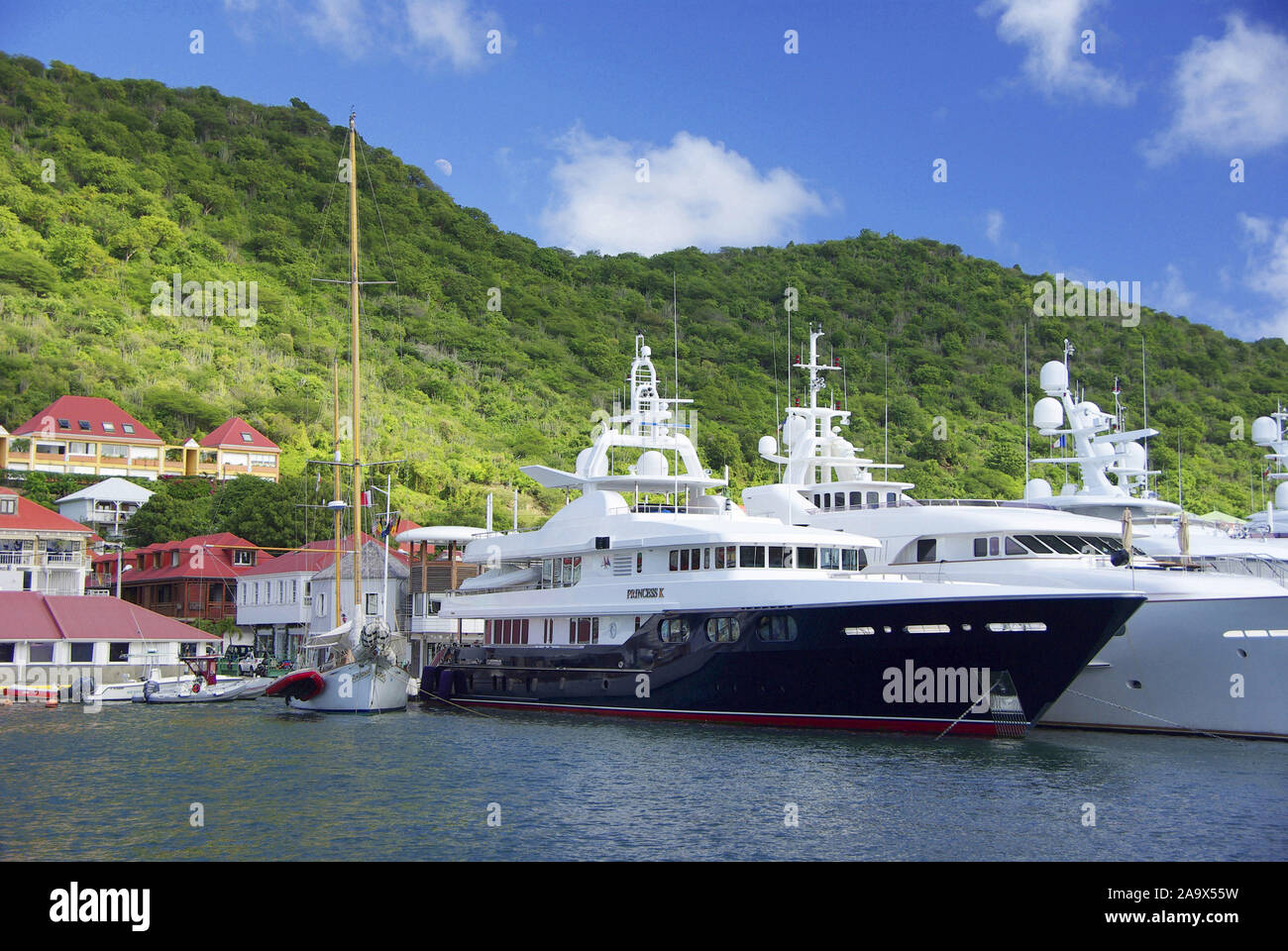 Karibik; Franzoesiche Antillen;  Saint-Barthélemy (Insel); St. Barth; Gustavia Stockfoto