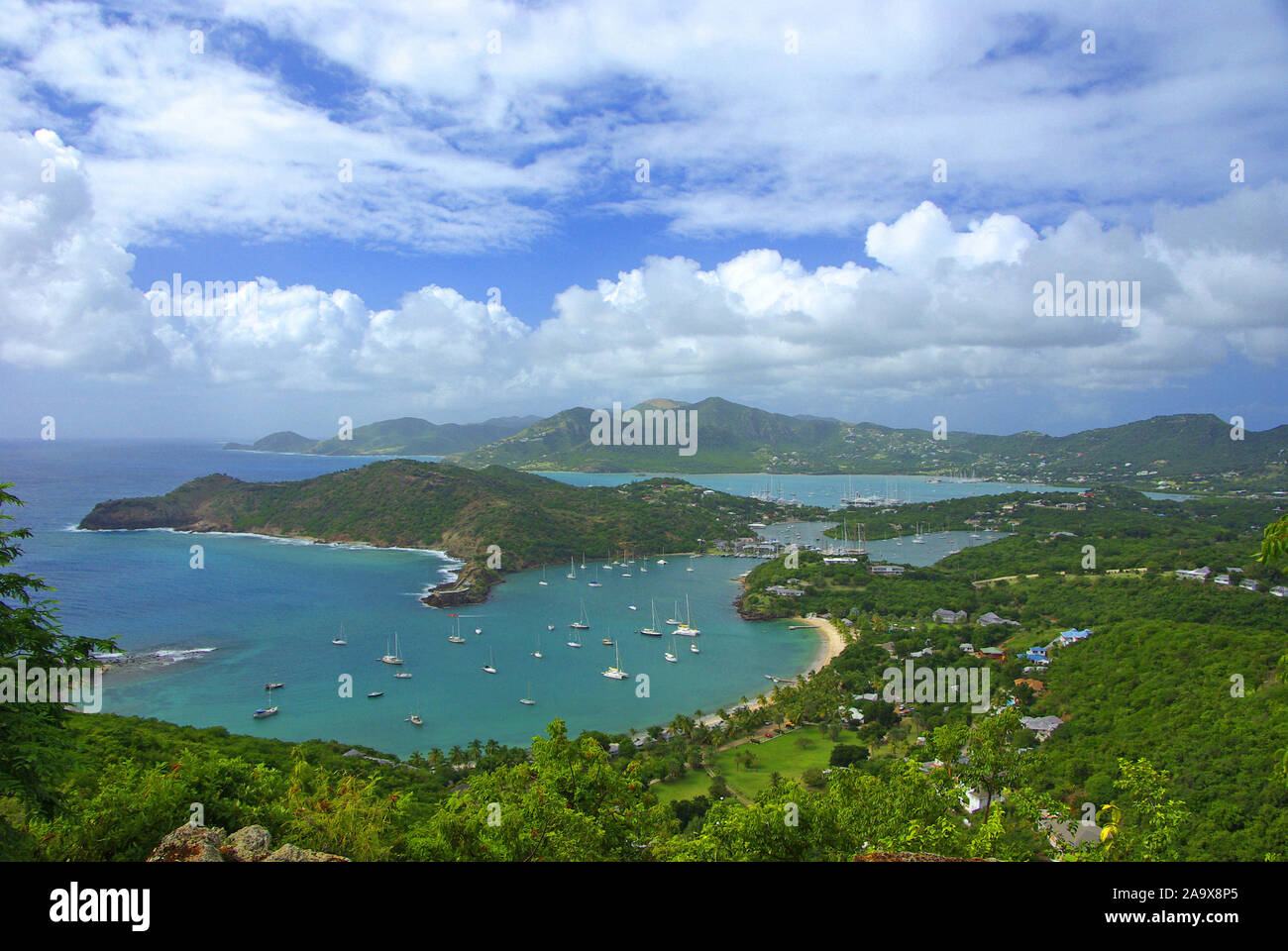 Karibik; Insel;  Inseln schlug Dem Wind; Moorea Insel; Leeward Inseln; Antigua Stockfoto