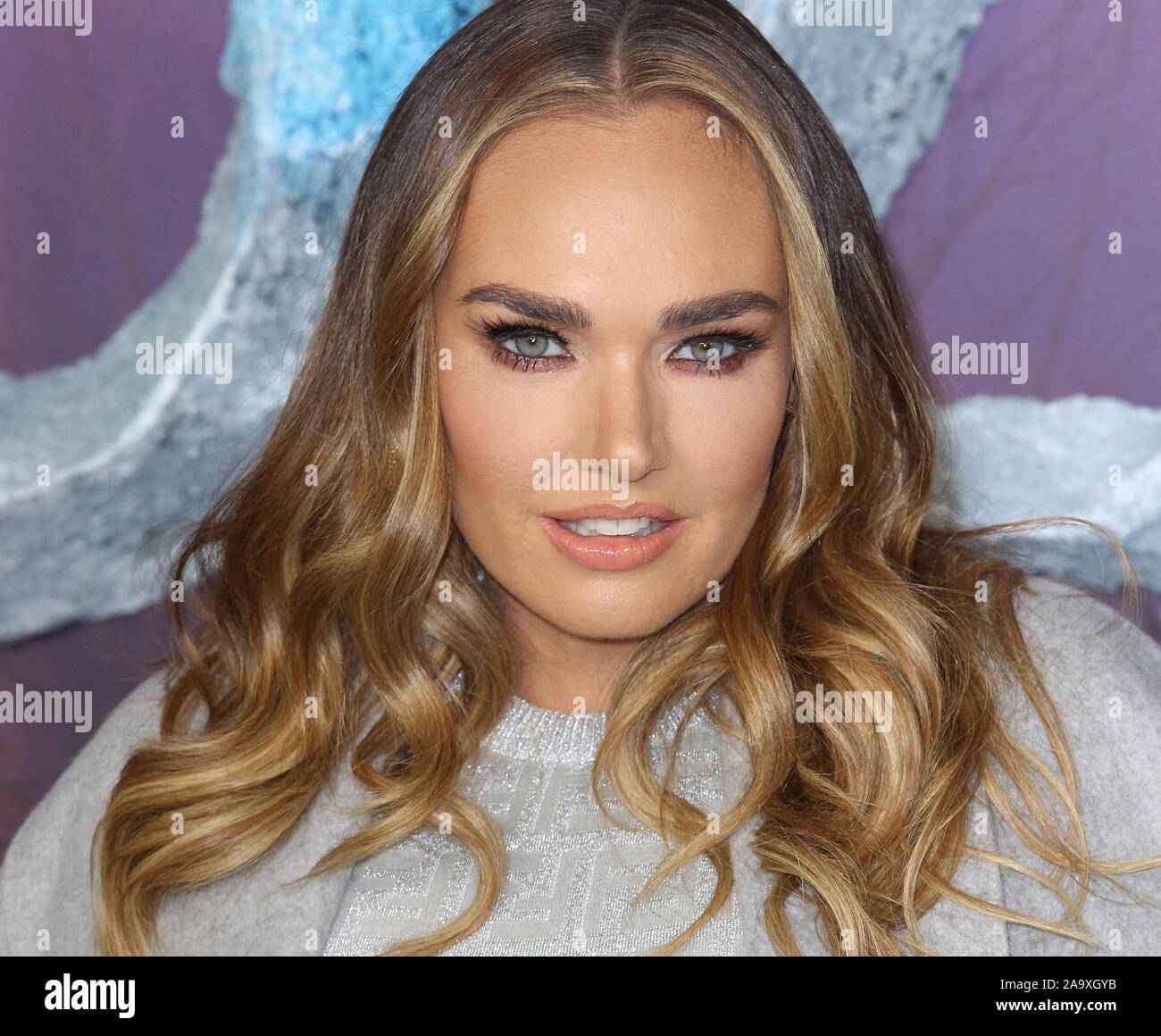 Tamara Ecclestone sorgt sich der Frozen 2 "Europäische Premiere auf der BFI Southbank in London. Stockfoto