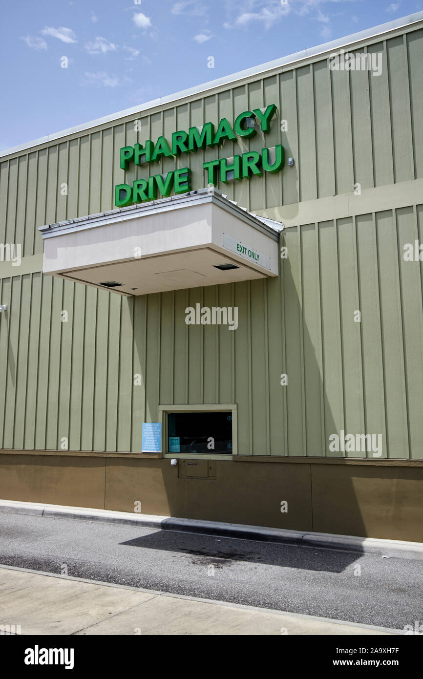 publix pharmacy drive thru window florida usa Stockfoto