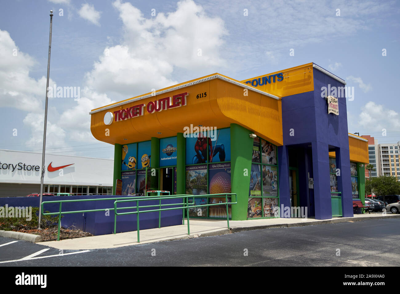 Ticket Outlet Store kissimmee Florida USA Stockfoto
