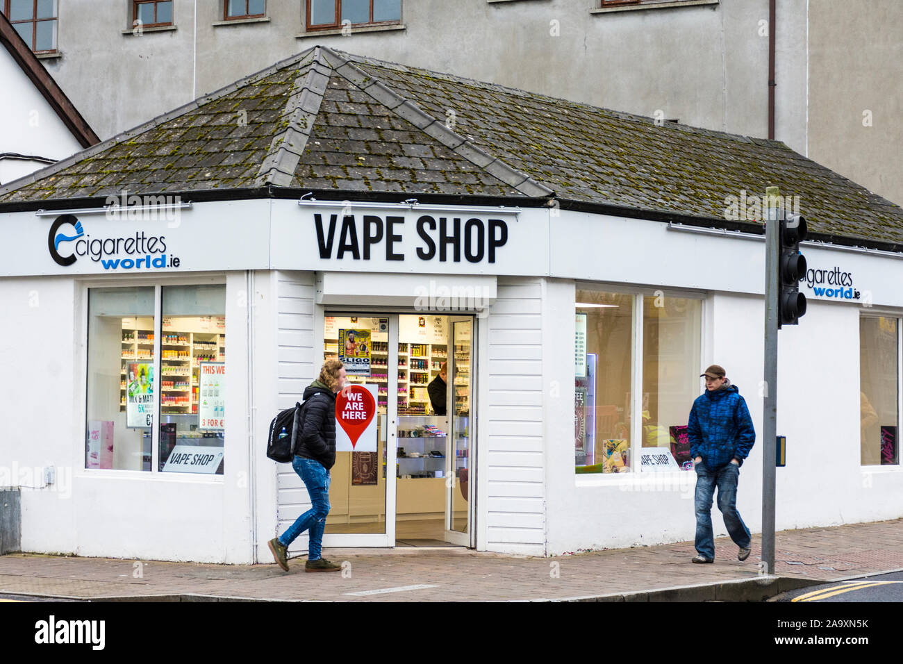 Vape Shop in Sligo, County Sligo, Irland Stockfoto