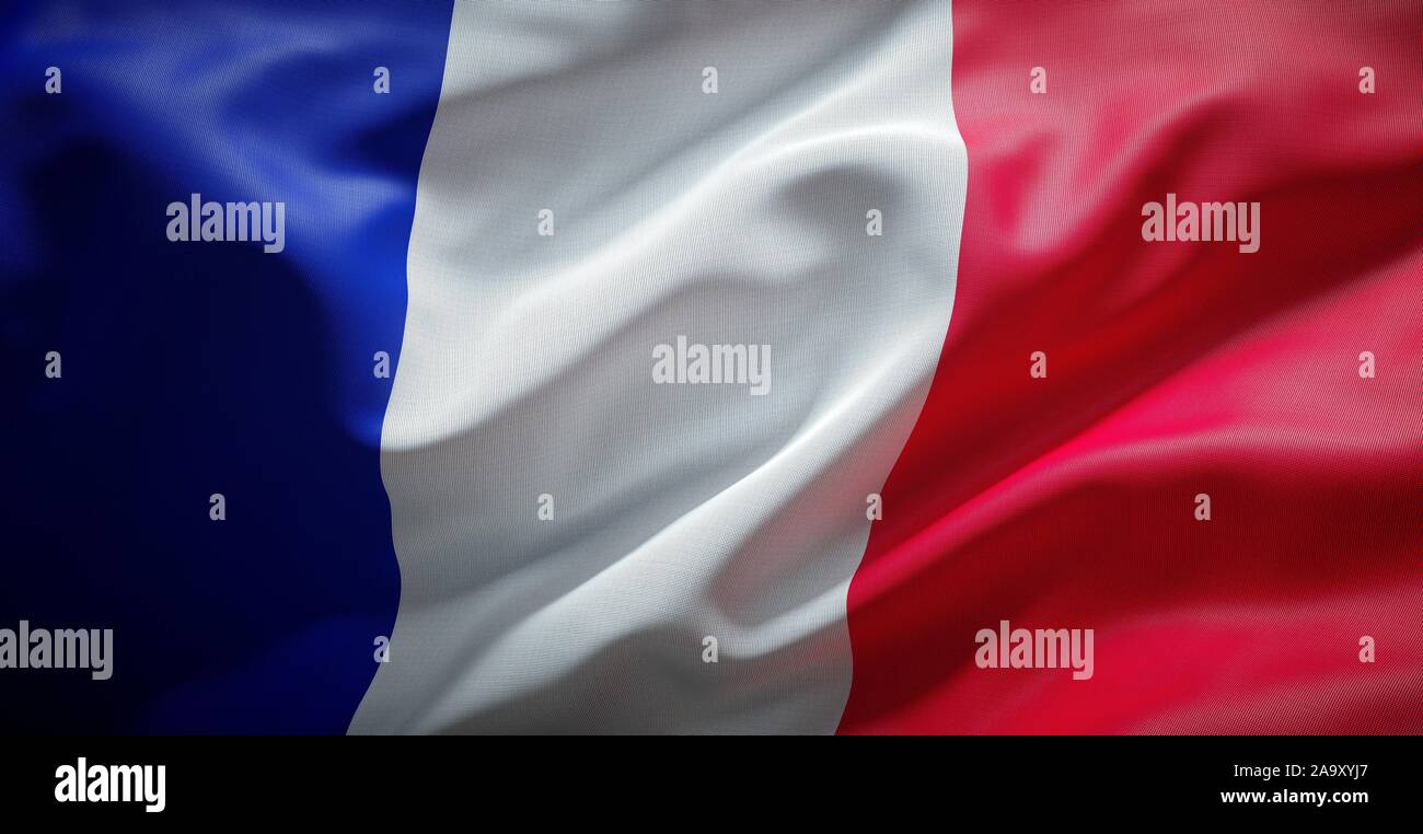 Französische Flagge. Frankreich. Stockfoto