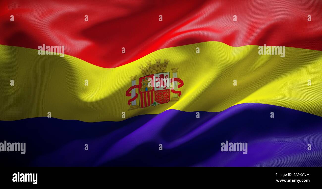 Aufkleber-Set: Flagge Der 2. Spanischen Republik (7,6 X 3,8 Cm) – 2x Vinyl-Aufkleber Für Auto & Mehr