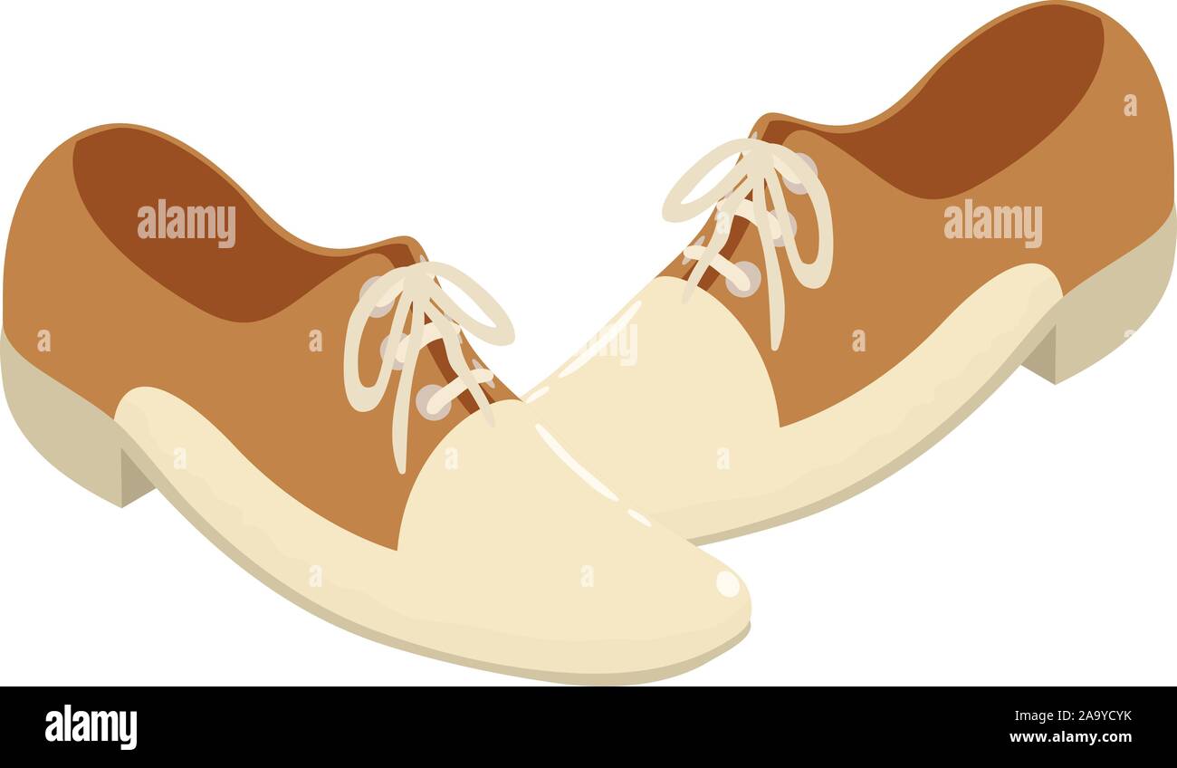 Retro schuhe Symbol, isometrische Stil Stock Vektor