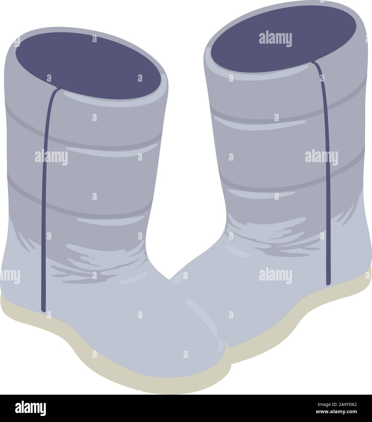 Winterstiefel Symbol, isometrische Stil Stock Vektor