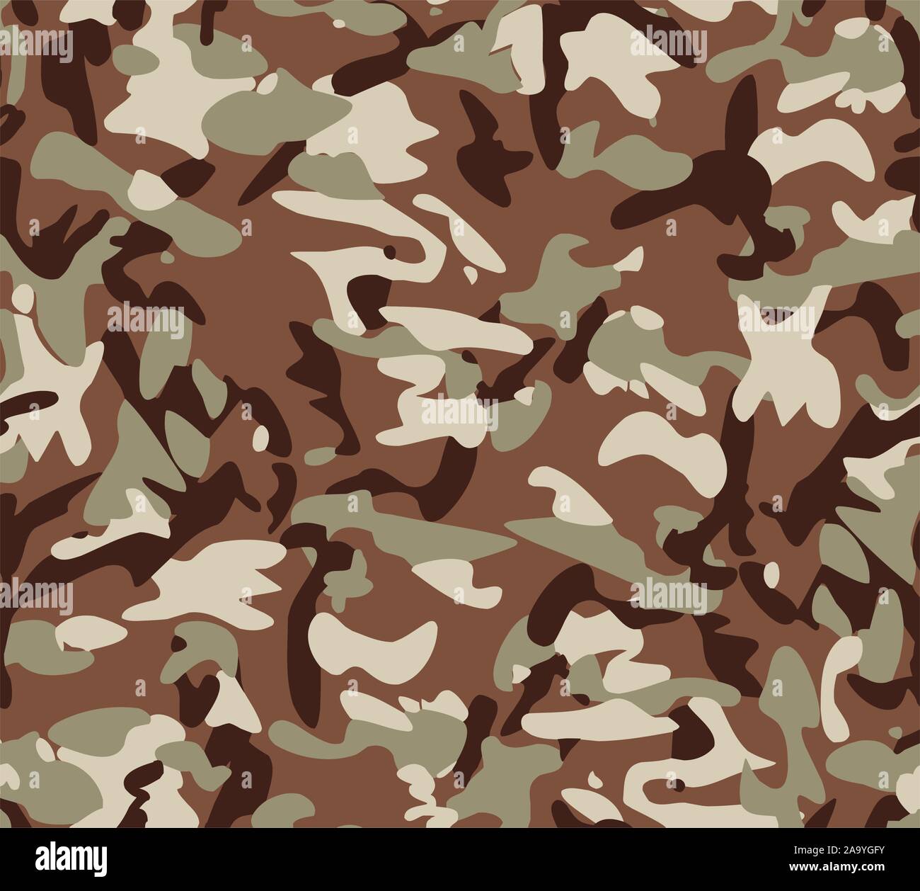 Camouflage nahtlose Muster, Uniform drucken für Gewebe, Armee, Soldat Textur Hintergrund. - Vektor Stock Vektor