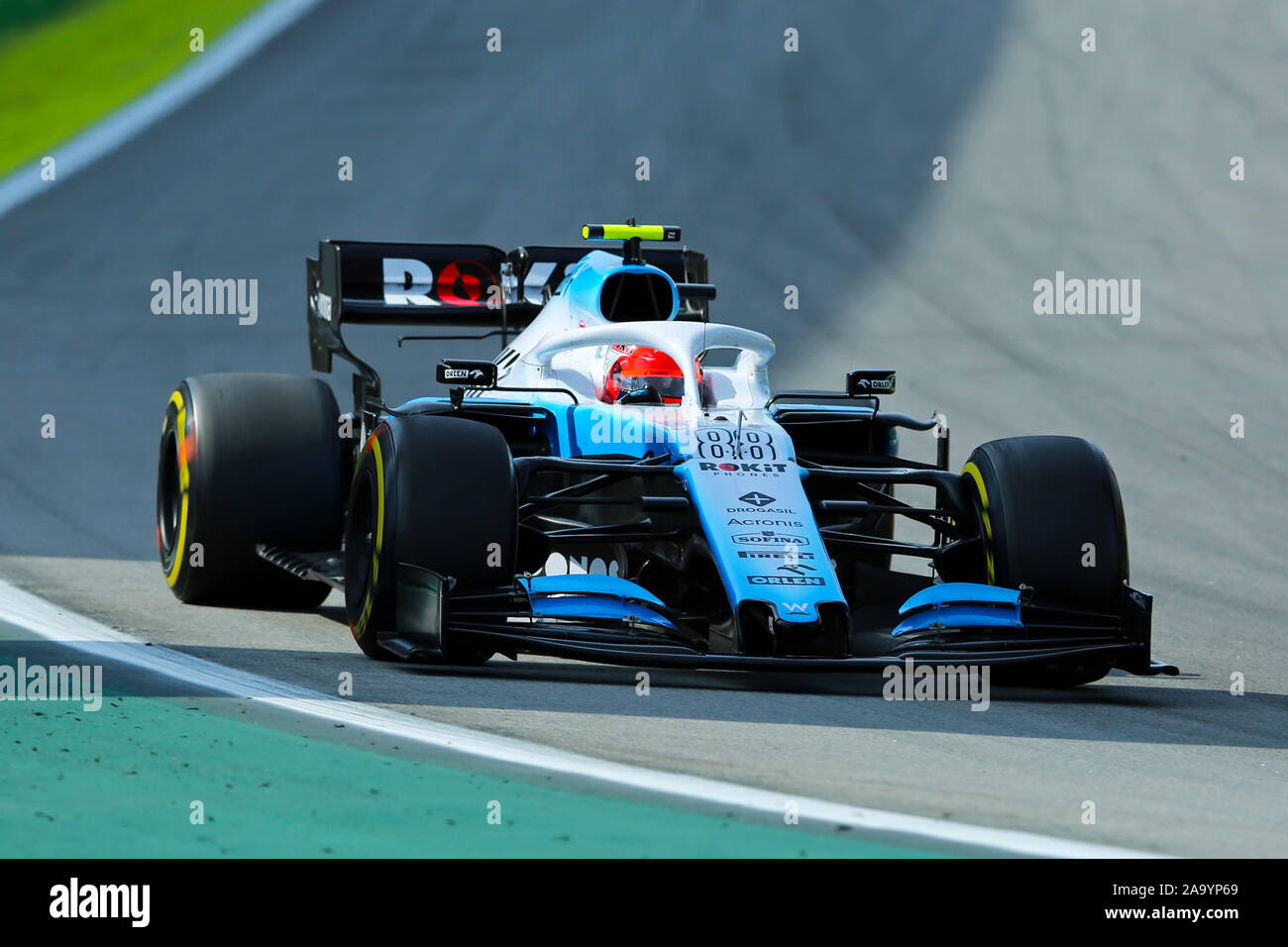 Sao Paulo, Brasilien. 17. November 2019; Autodromo Jose Carlos Pace, Sao Paulo, Brasilien; Formel 1 Brasilien Grand Prix Rennen Tag; Robert Kubica (POL) Williams Racing FW 42-redaktionelle Verwendung Credit: Aktion Plus Sport Bilder/Alamy leben Nachrichten Stockfoto