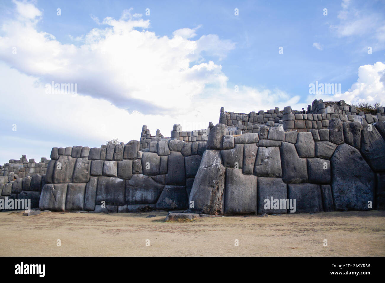 SACSAYHUAMAN, CUZCO, die historische Hauptstadt des Inkareiches. Stockfoto