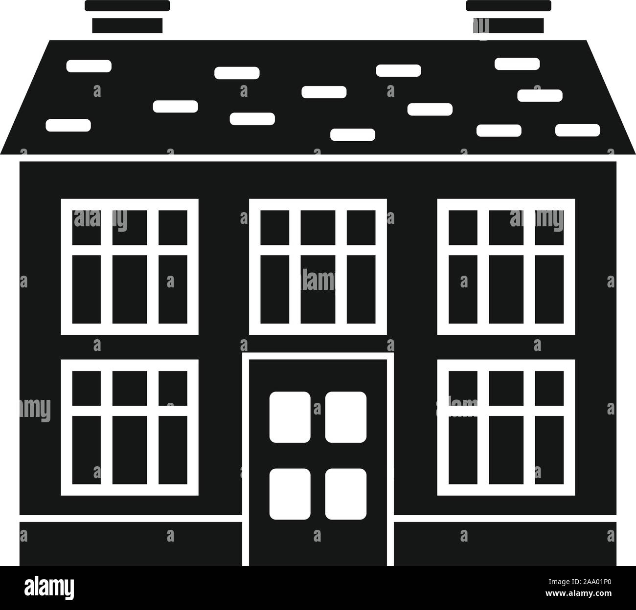 Ferienhaus Symbol. Einfache Abbildung: Cottage vektor Symbol für Web Design auf weißem Hintergrund Stock Vektor