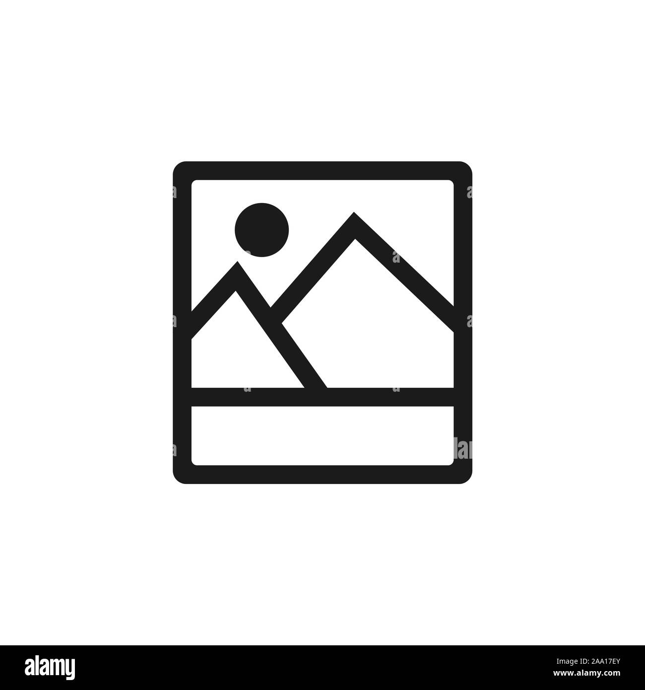 Isolierte Vektor-illustration unterzeichnen. Bildergalerie Symbol für Concept Design. Grafisches Element. Stock Vektor