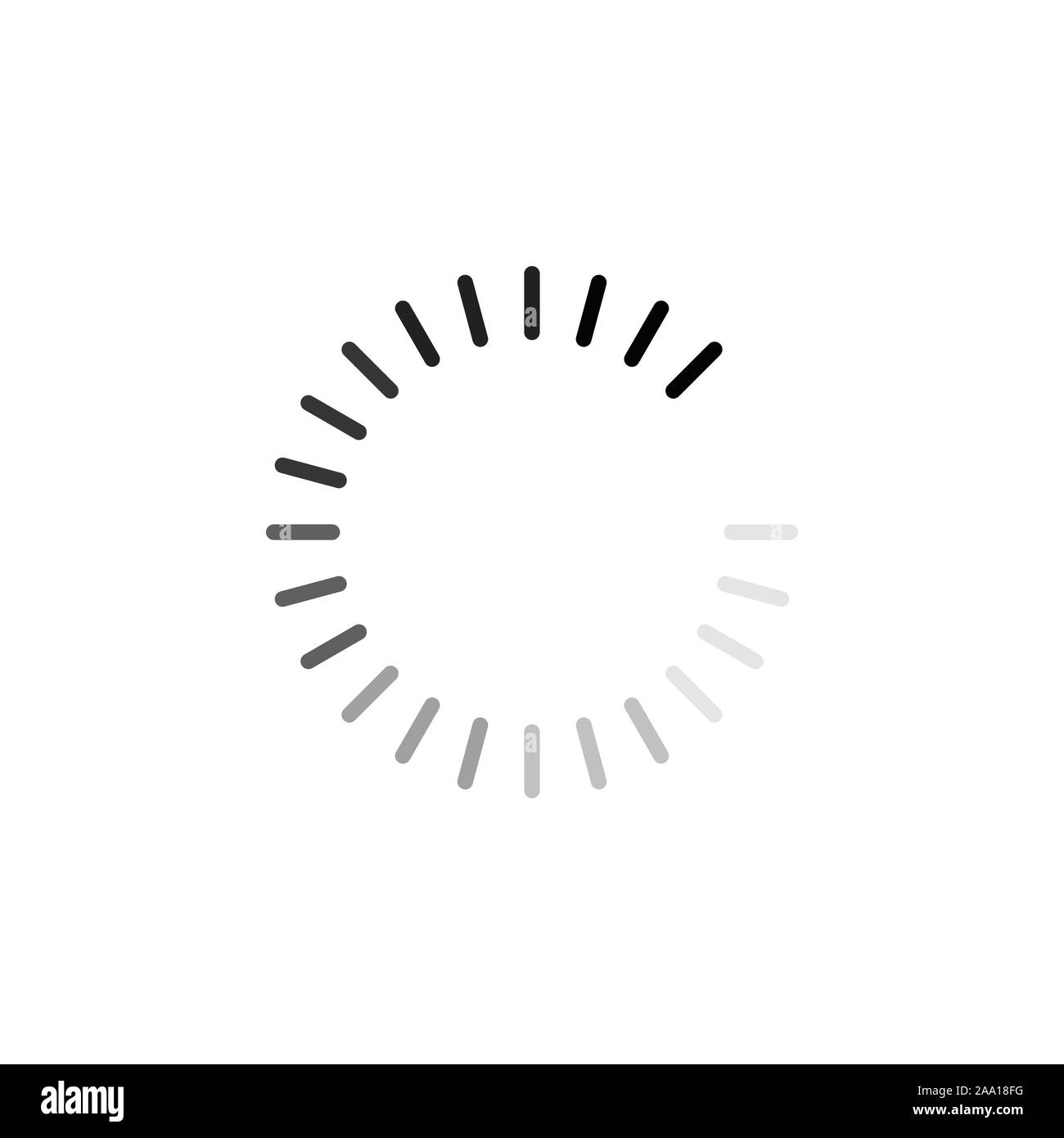 Laden V Daten Ins Internet Engl Laden der Kreis, Last internet Daten Symbol. Business Netzwerk isoliert