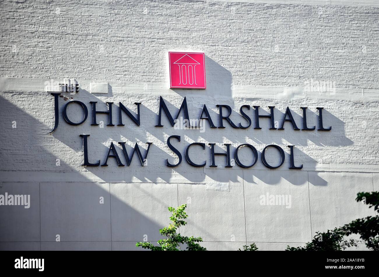 Chicago, Illinois, USA. Universität von Illinois in Chicago John Marshall Law School in Downtown Chicago in berühmten Loop der Stadt. Stockfoto