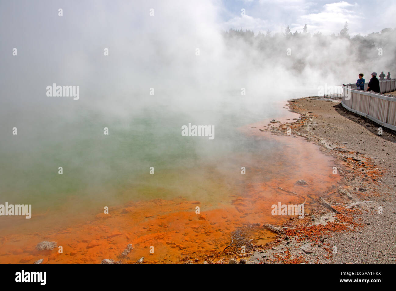 Champagner Pool im Wai-O-Tapu Thermal Wonderland Stockfoto