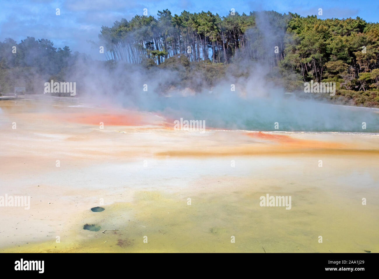 Artist's Palette im Wai-O-Tapu Thermal Wonderland Stockfoto