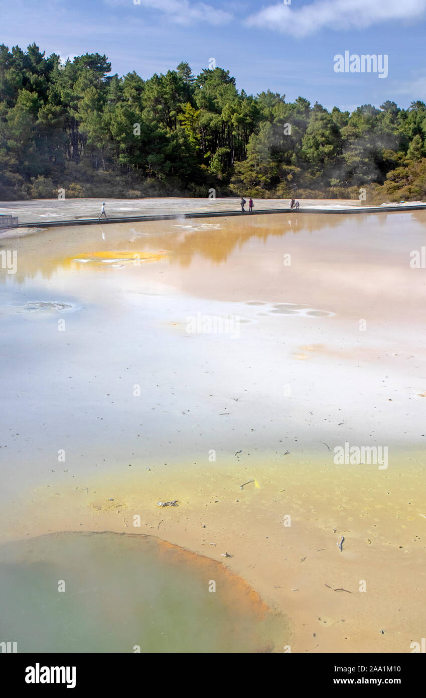 Artist's Palette im Wai-O-Tapu Thermal Wonderland Stockfoto