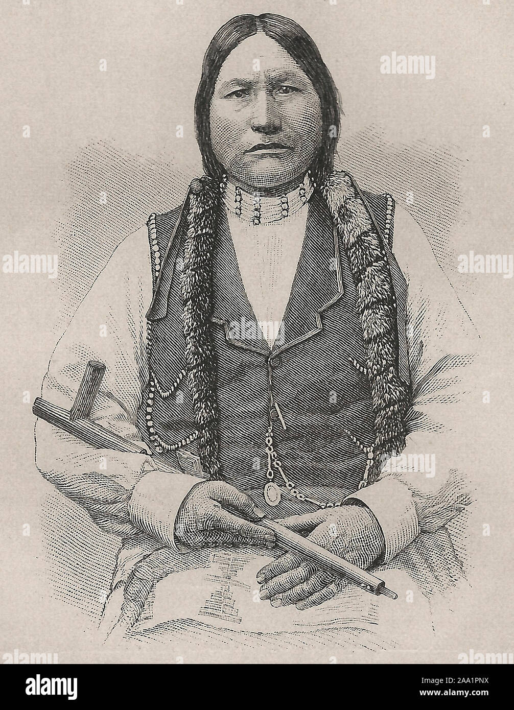 Schwarze Kohle der Arrapahoes, ca. 1880 Stockfoto