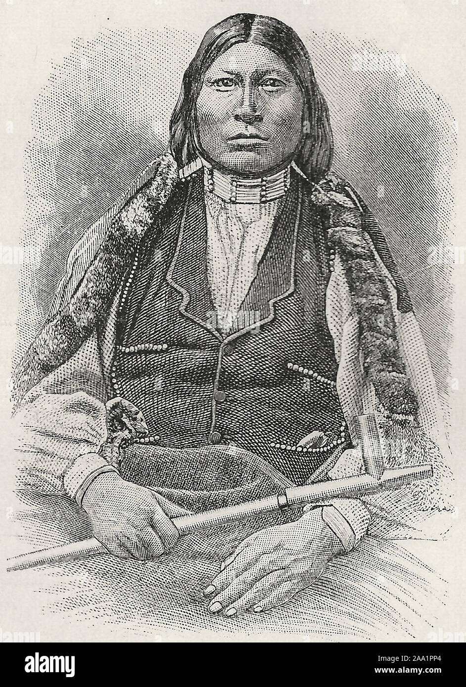 Scharfe Nase des Arrapahoes, ca. 1880 Stockfoto