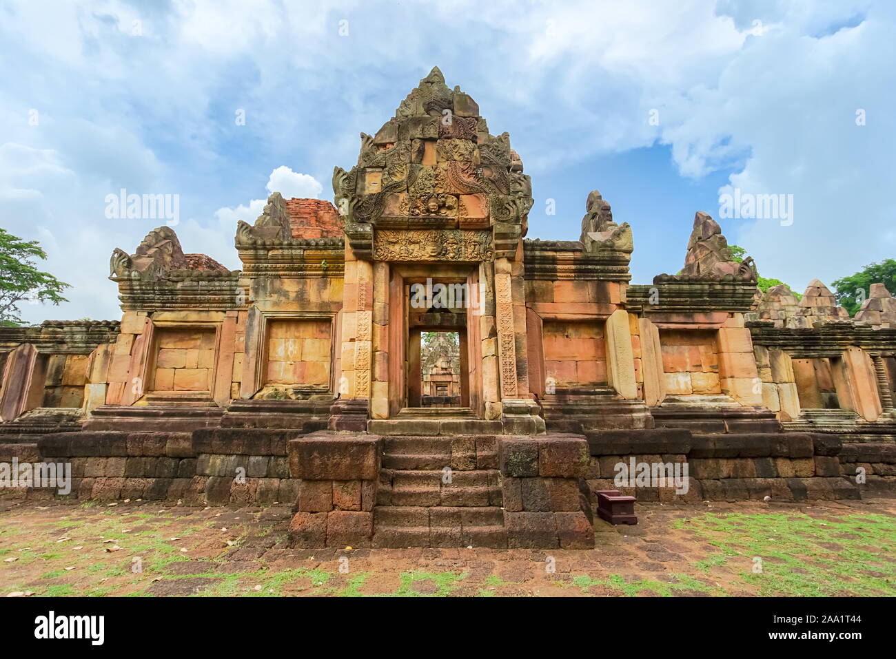 Prasat Muang Tam ist der alten Khmer Tempel in Prakhon Chai, Provinz Buri Ram, Thailand. Stockfoto