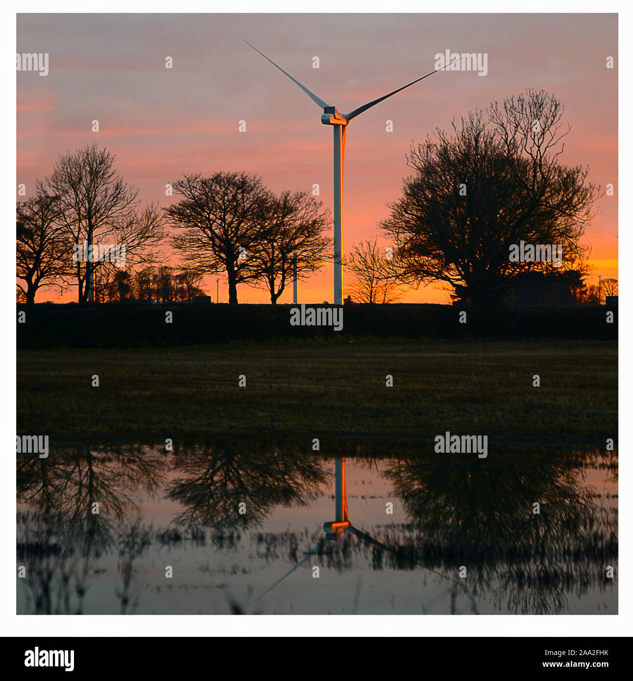 Die Leistung des Wind, Wind Turbine Stockfoto