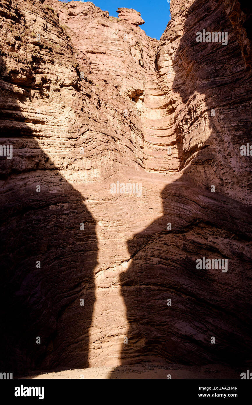 Das Amphitheater in der Quebrada de las Conchas, Cafayate, Argentinien Stockfoto