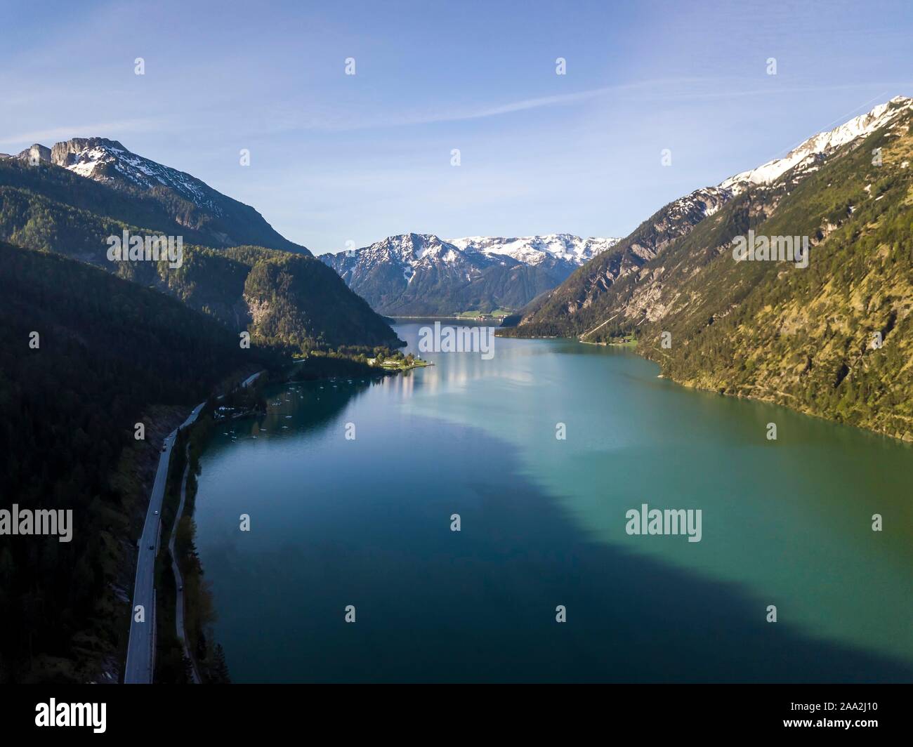 Luftaufnahme, Achensee, Tirol, Österreich Stockfoto