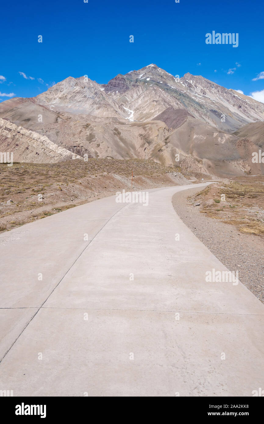 High Mountain Road am Aconcagua Park, Provinz Mendoza, Argentinien Stockfoto