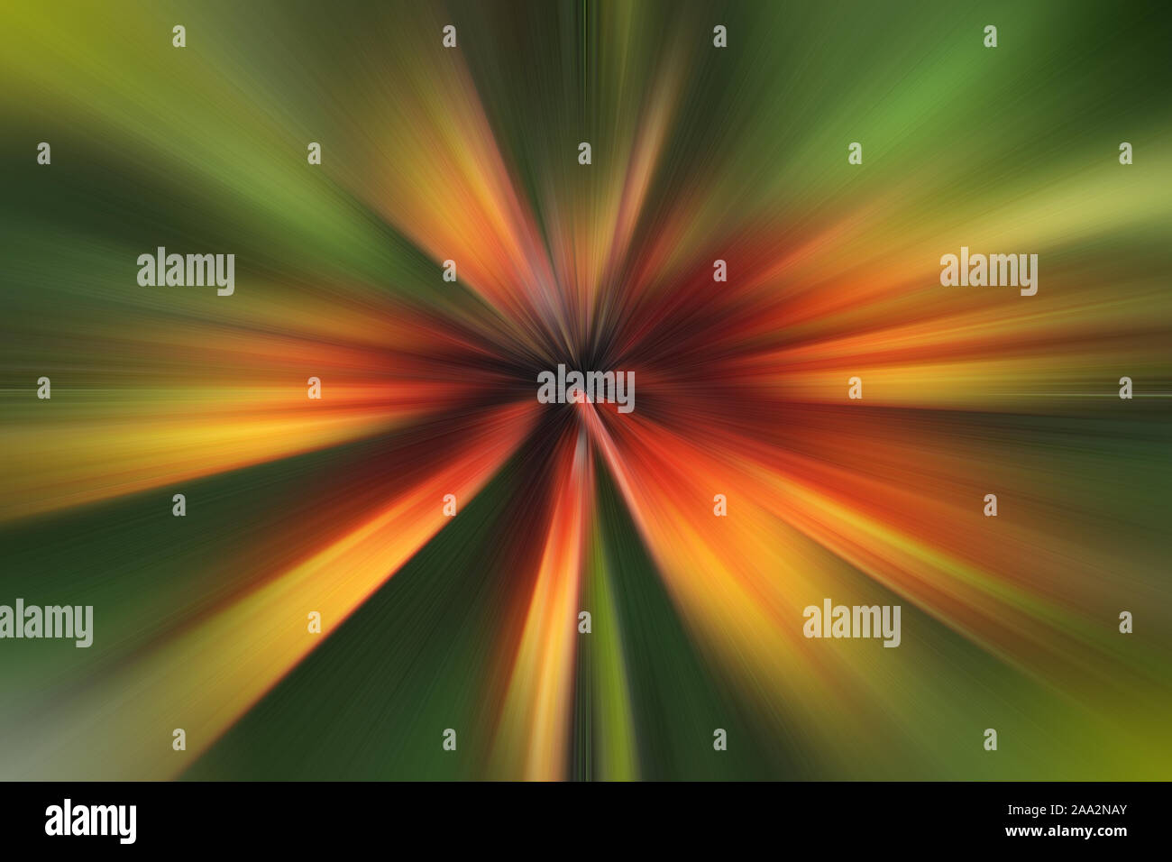Zusammenfassung Hintergrund, starke Explosion der Farben, die aus der Mitte der Leinwand geworfen werden Stockfoto