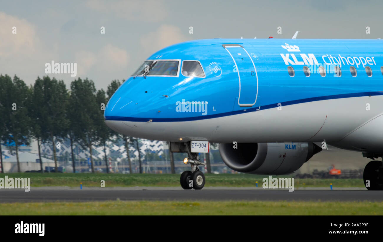 KLM Cityhopper Airport Amsterdam Stockfoto