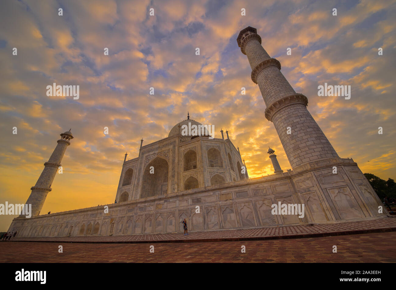 Agra, Indien, Taj Mahal, Denkmal Stockfoto